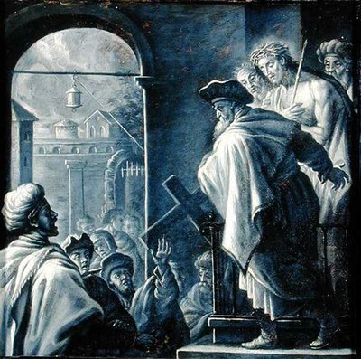 Krisztus bemutatva a népnek (olaj kövön) alkotó: French School