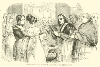 Christening of Prince Napoleon Louis Bonaparte (engraving) alkotó: French School