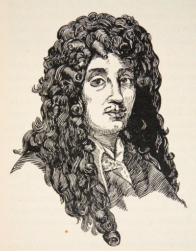 Christiaan Huygens, Boris Mestchersky (†1957) másolata, illusztrációja a Histoire de la Nation Francaise, Sciences, I. és II. kötetből, Gabriel Hanotaux (1853-1944), 1924 alkotó: French School