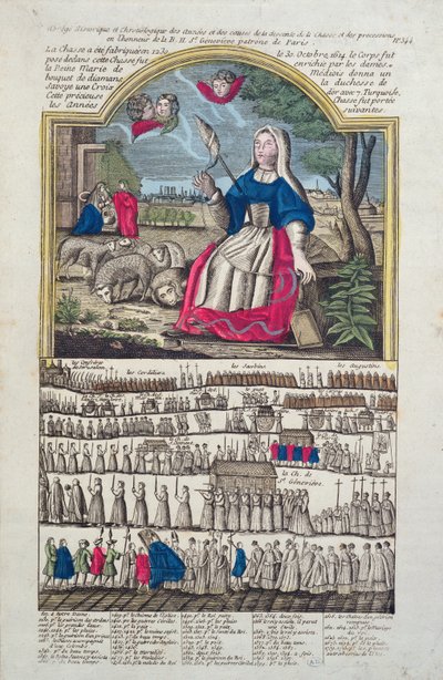 A Szent Genfi körmenet kronológiája és ábrázolása alkotó: French School