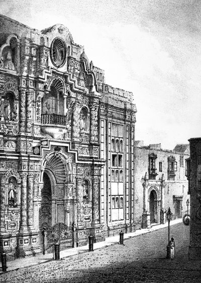 Irgalmasság temploma, Lima (metszet) alkotó: French School