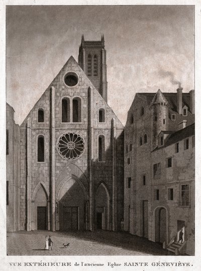 Szent Genevieve templom. (metszet, kb. 1810) alkotó: French School