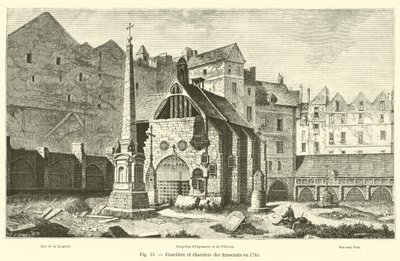 Ártatlanok temetője és tömegsírjai 1785-ben alkotó: French School