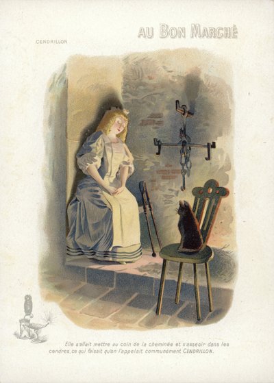 Hamupipőke, alszik alkotó: French School