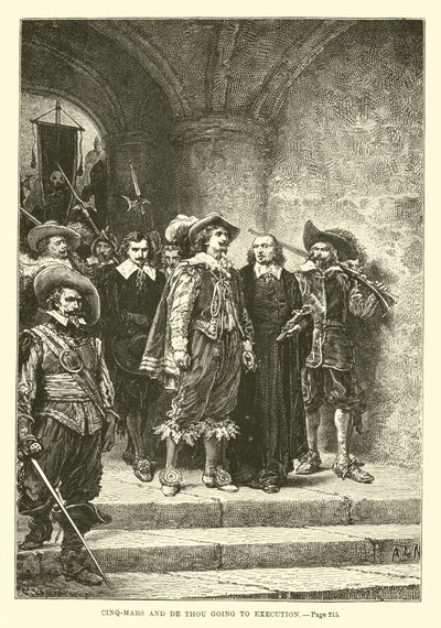 Cinq-Mars és de Thou kivégzésre készülnek alkotó: French School