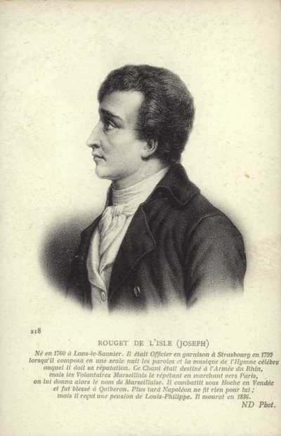 Claude Joseph Rouget de Lisle alkotó: French School