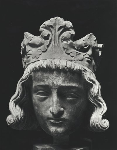 II. Clovis (634-657 körül), Neustria és Burgundia meroving frank királya (639-657), a Saint-Denis-i apátságból, eredeti 13. század (gipszöntvény) alkotó: French School
