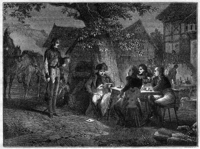 Napóleon hidegvére, aki értesült a szerencsétlen dennewitzi (Németország) csatáról szeptember 8-án alkotó: French School