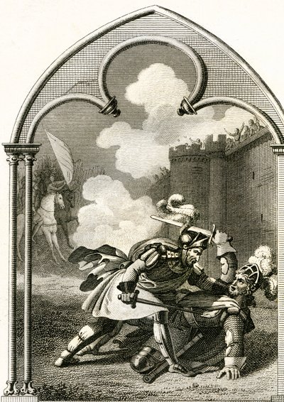 Turenne vikomtja és Aumale lovagja harca (metszet alkotó: French School