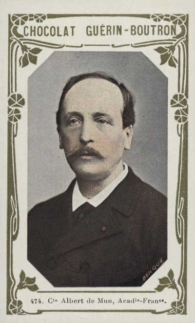 Albert de Mun gróf, Academie-Francaise (színes fotó) alkotó: French School