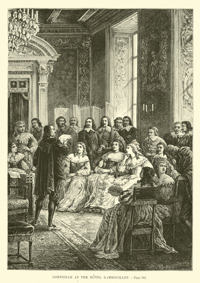 Corneille a Hotel Rambouillet-ban alkotó: French School