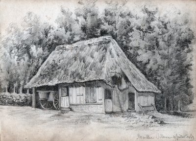 Víkendház Franciaországban. (rajz alkotó: French School
