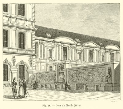 Múzeum udvara, 1834 alkotó: French School