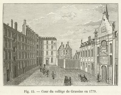 A Grassins-i Főiskola udvara 1779-ben alkotó: French School
