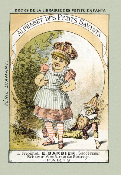 Borító - Amikor úgy nevetünk, mint a címbeli Bebe, azt mondjuk: A A A A A A A A A - az „Alphabet des petits savants”, 19. század végén (kromolitográfia) alkotó: French School