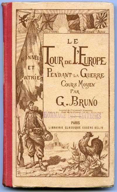 G. Bruno „The Tour of Europe during the War” című könyvének borítója alkotó: French School