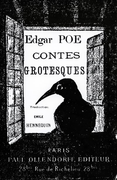 Edgar Allan Poe Contes Grotesques címlapja, 1882-ben alkotó: French School