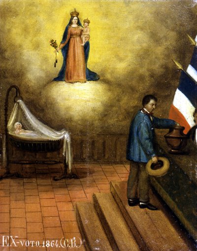 Bölcső a szavazóhelyiségben – ex-voto, Musée de Jouques alkotó: French School