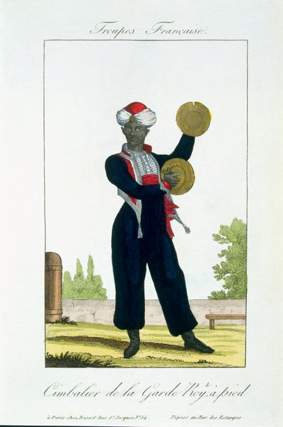 A királyi gárda cintányéros, 1790 körül alkotó: French School