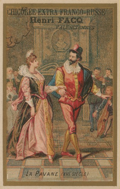 Tánc a Pavane, 16. század alkotó: French School
