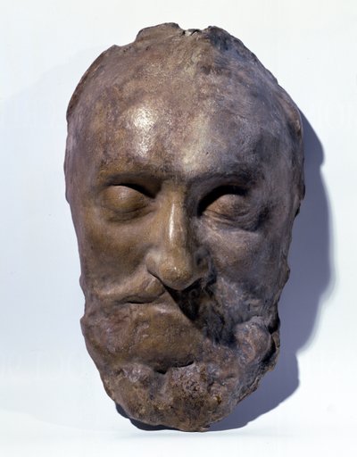 Henrik (1553-1610) francia király halotti álarca (viasz) alkotó: French School