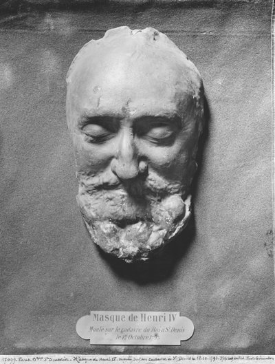 IV. Henrik francia halotti maszk, 1793 (gipsz) alkotó: French School
