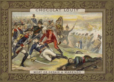 Desaix tábornok halála a marengói csatában, 1800 alkotó: French School