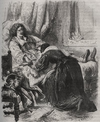 Jean Baptiste (Jean-Baptiste) Poquelin, dit Moliere (1622-1673), február 17. alkotó: French School