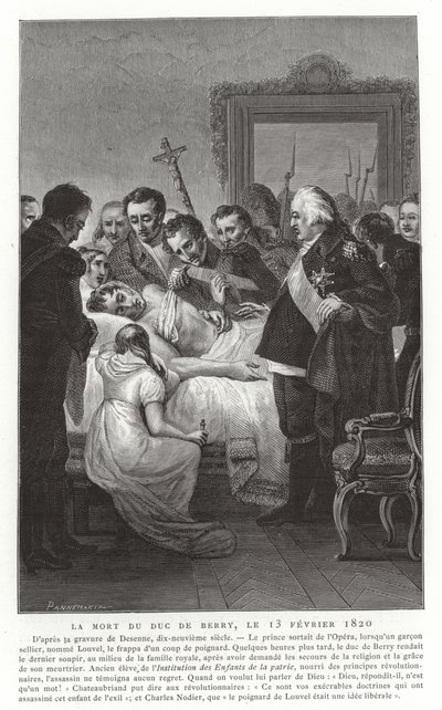 Berry hercegének halála, 1820. február 13 alkotó: French School