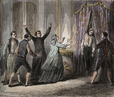 Louis Henri Joseph de Bourbon, Conde hercegének halála (Louis VI Henry of Bourbon Conde) - Conde hercegének (VI. Bourbon Condei Lajos Henrik) halála alkotó: French School