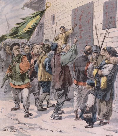 Halál az idegenekre, a Le Petit Parisienből, 1900. július 15 alkotó: French School