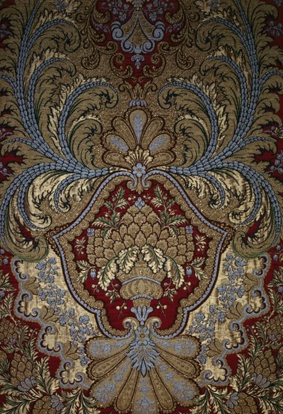 Díszítő részlet egy faliszőnyegből, Versailles-i palota (textil) alkotó: French School