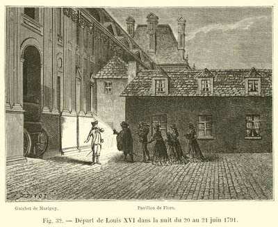 XVI. Lajos indulása 1791. június 20-ról 21-re virradó éjszaka alkotó: French School