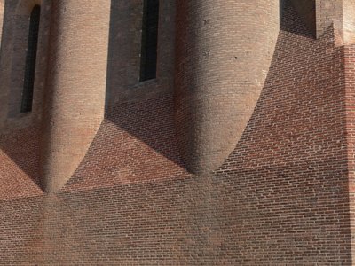 A téglafal részletét ábrázolja alkotó: French School