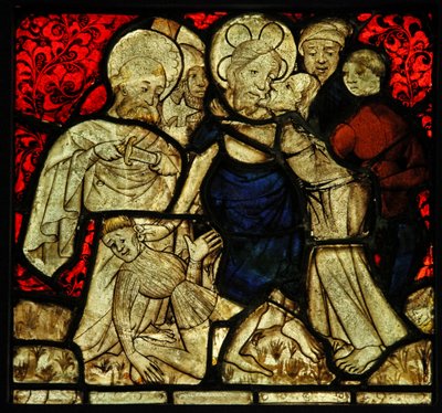 Az árulást ábrázoló Judas Betrayal, eredetileg a bretagne-i Betton templomból alkotó: French School