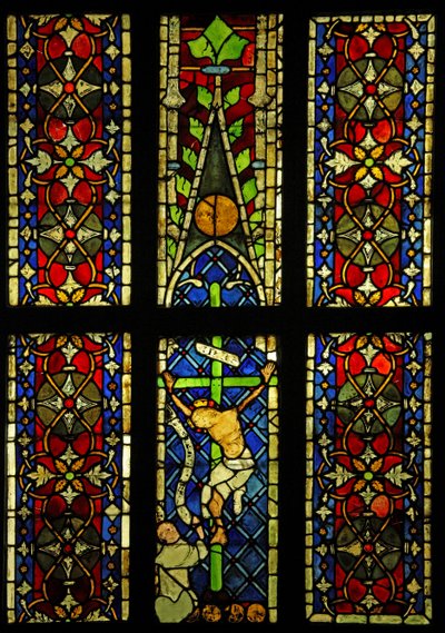 A keresztre feszítést eredetileg a colmari Szent Ferences templomból ábrázolja? alkotó: French School