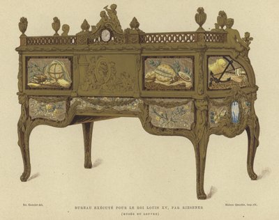Jean Henri Riesener íróasztala XV. Lajos francia király számára, 18. század alkotó: French School