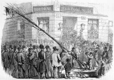 Szabadságfák elpusztítása (1850. február-március) - „Franciaország jelenkori története”, Hachette, Párizs alkotó: French School