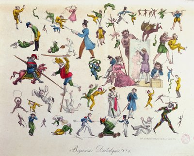 Ördögi furcsaságok, 1823 alkotó: French School