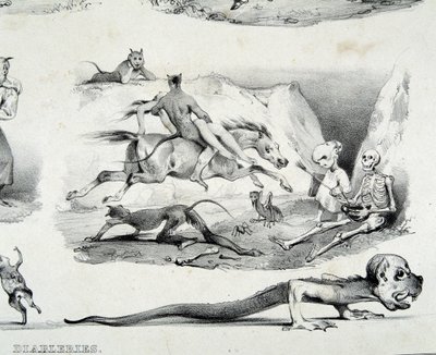 Diableries (az ördög képei) – Le Poitevin alkotó: French School