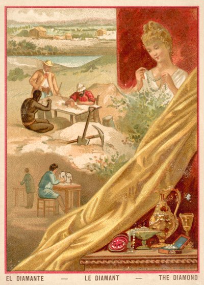 Gyémántok (chromolitho) alkotó: French School