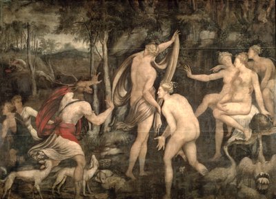 Diana és Actaeon, Fontainebleau Iskola, 16. század közepe alkotó: French School