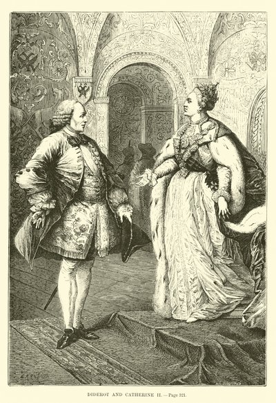 Diderot és Katalin II alkotó: French School