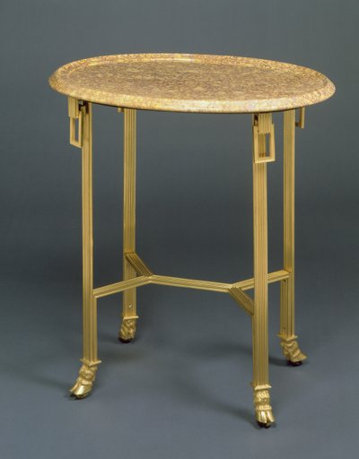 Gueridon címtár, 1799 körül (ormolu és márvány) alkotó: French School