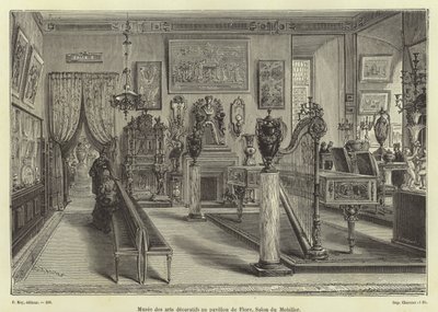 Nappali bútorok bemutatója, Pavillon de Flore, Louvre-palota, Párizs alkotó: French School