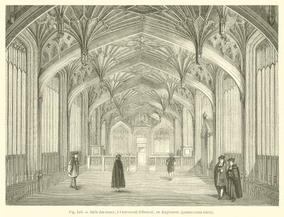 Divinity School, Bodleian Library, Oxford (metszet) alkotó: French School