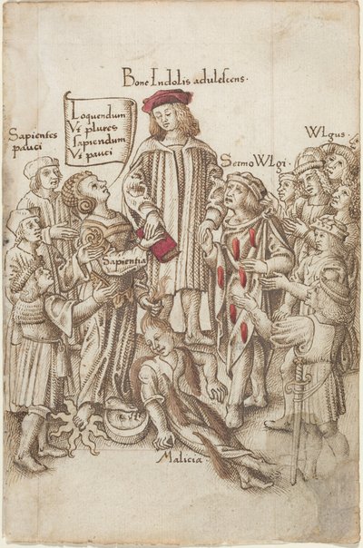Ne sétálj a közúton kívül [fol. 35 recto], 1512-1515 körül (toll és tinta) alkotó: French School