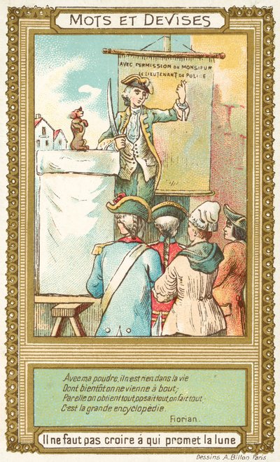 Ne higgy, ki ígéri a Holdat (chromolitho) alkotó: French School