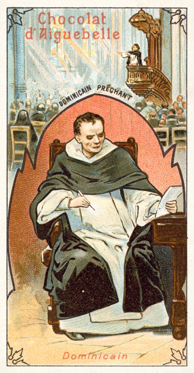 Dominikai szerzetes (chromolitho) alkotó: French School