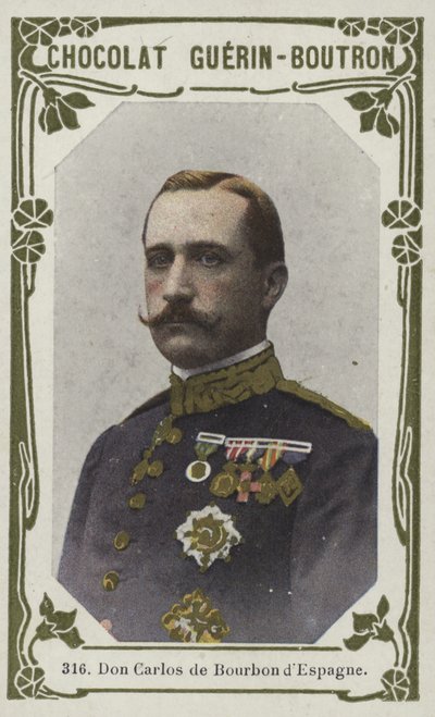 Don Carlos de Bourbon dEspagne (színes fotó) alkotó: French School